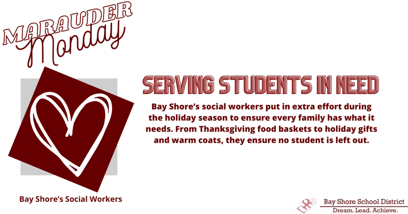 It's Marauder Monday! Today we recognize Bay Shore’s social workers. 